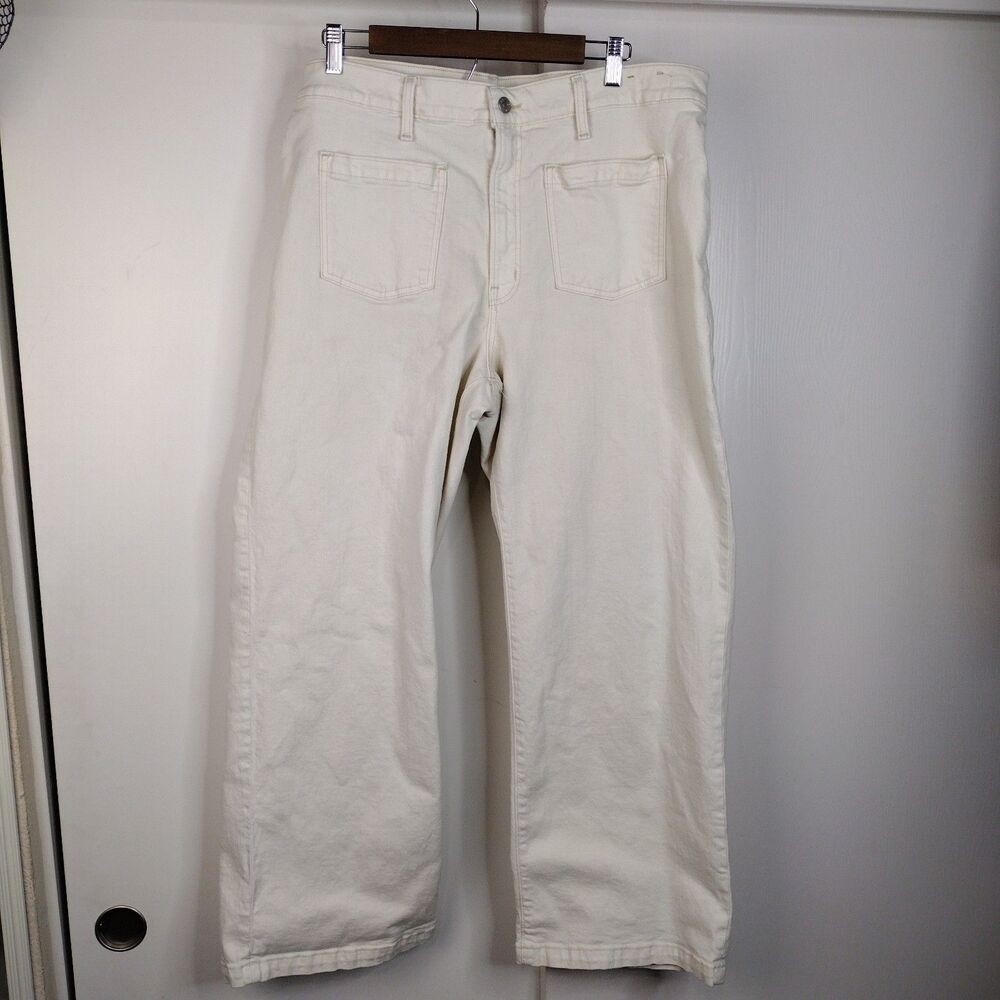 Madewell The Perfect Vintage Wide-LegJean Light Denim Size 33 Ivory
